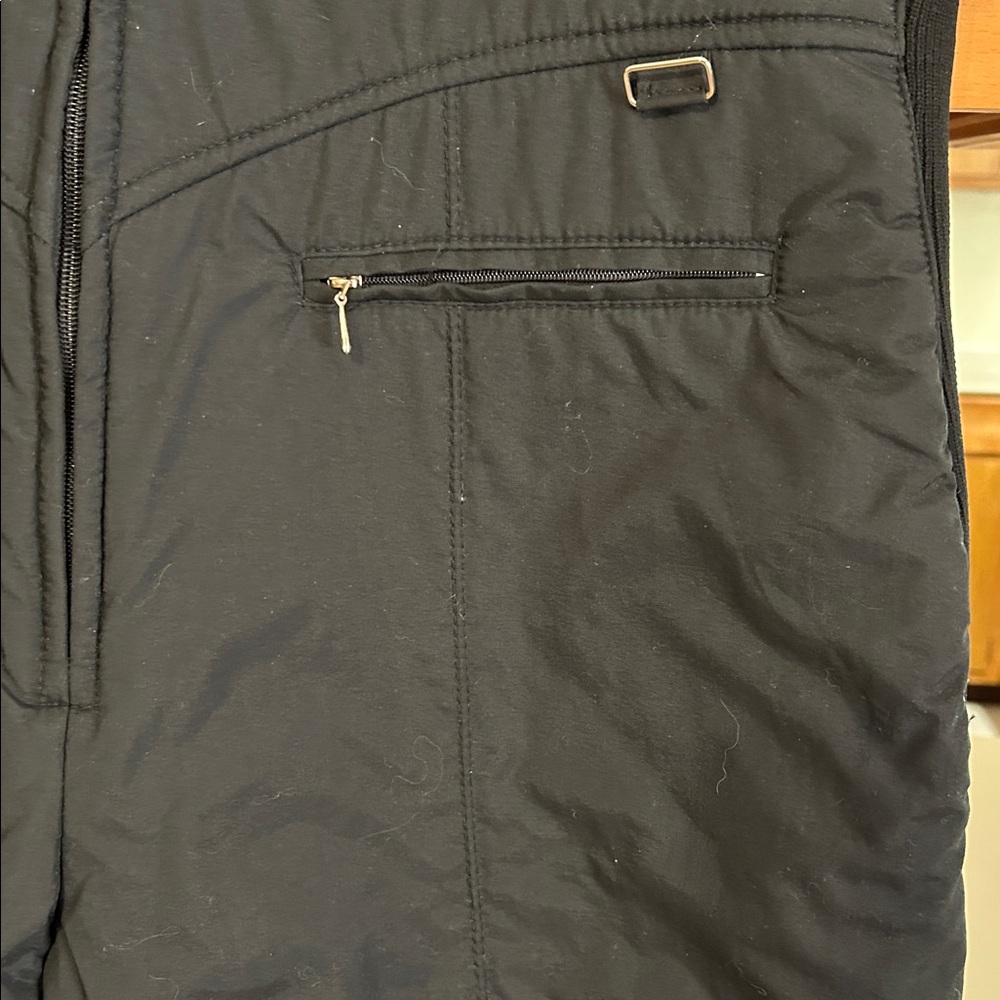UAI Sport Black Ski Bibs Size 36 L Snow Pants Overalls Waterproof Salopettes - Picture 8 of 17